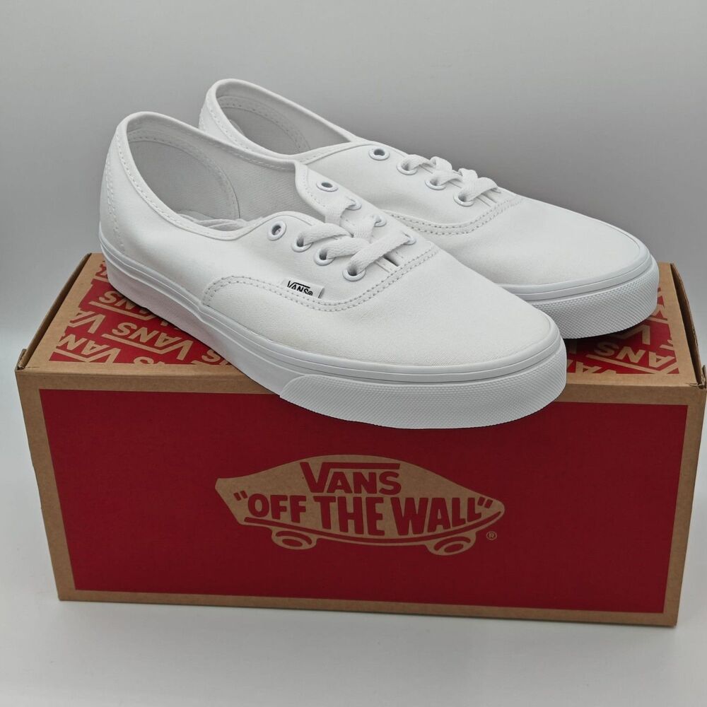 Vans Authentic True White Canvas Skate Shoes VN000EE3W001 Men’s 6 Women’s 7.5 - Picture 6 of 11